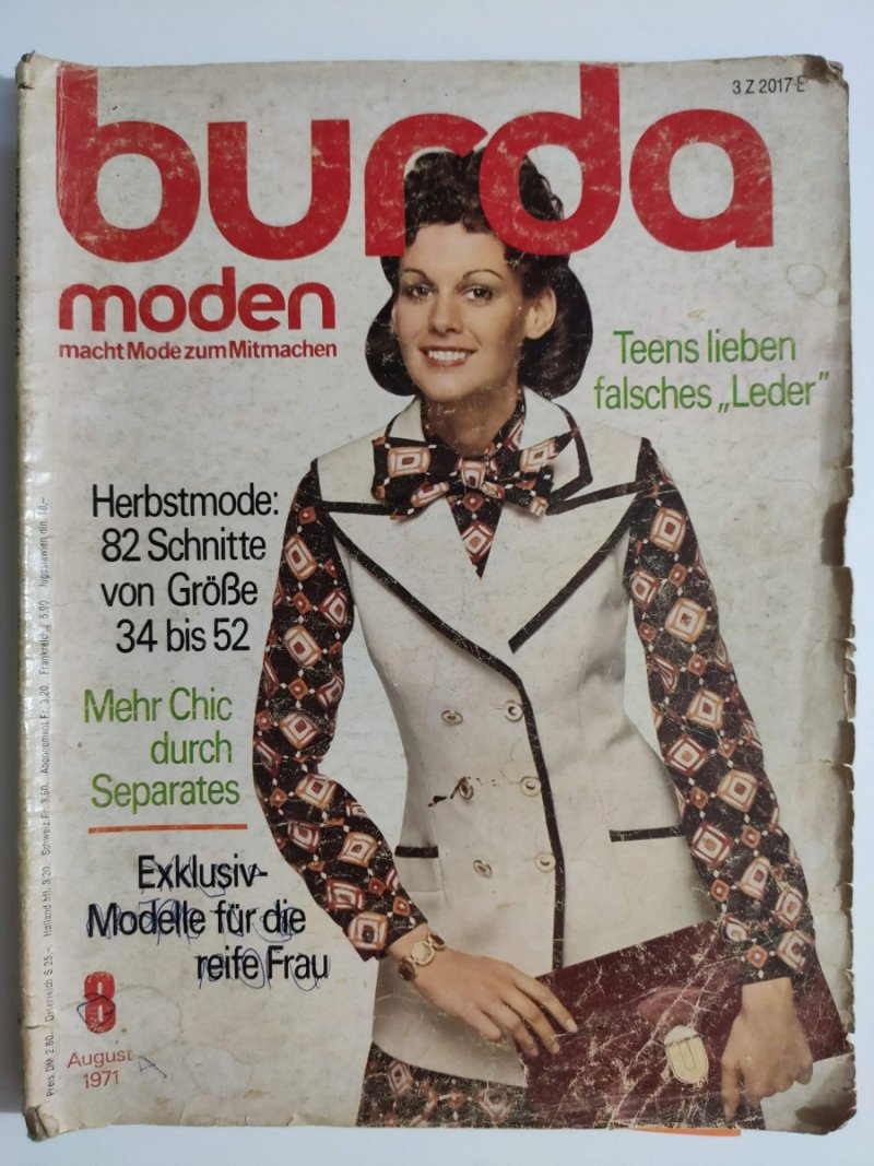 BURDA. MODEN. 8 AGUST 1971