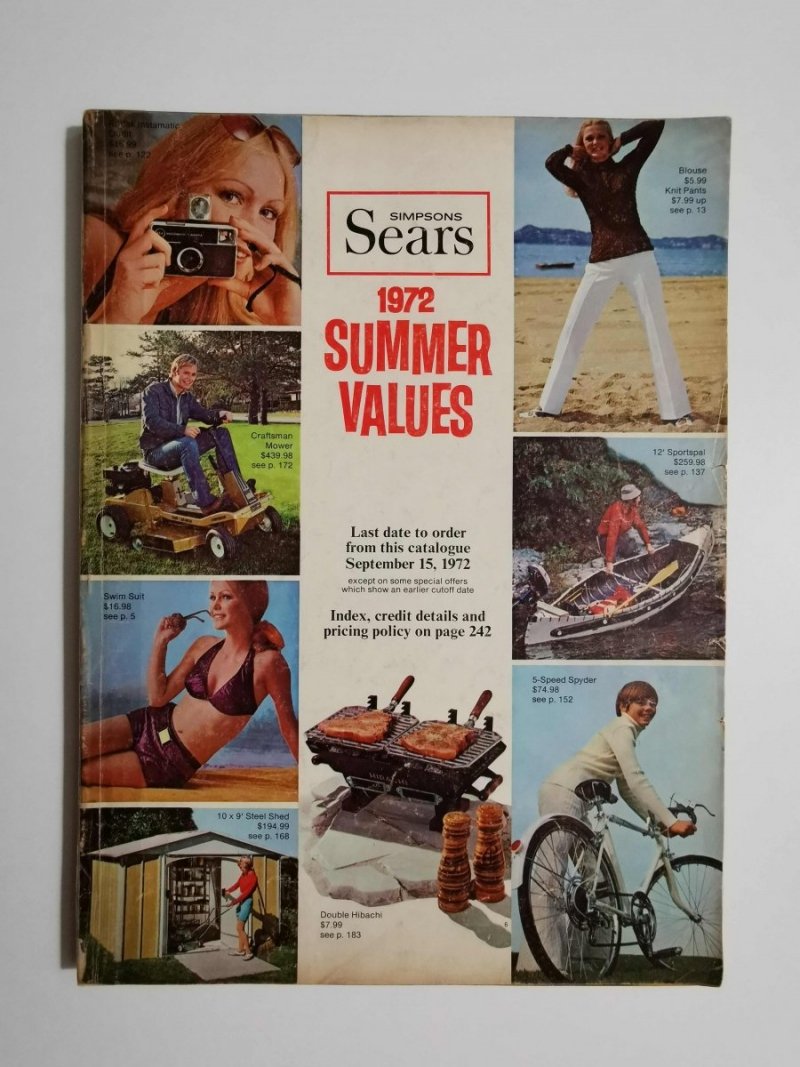 SIMPSONS SEARS 1972 SUMMER VALUES 