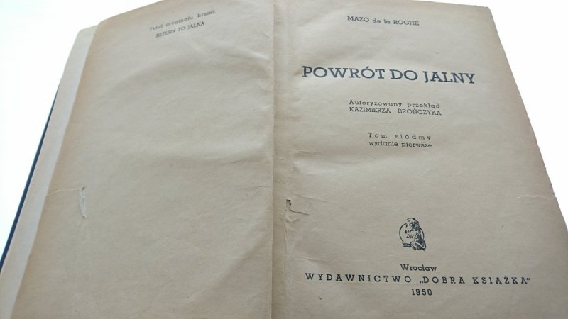 RODZINA WHITEOAKÓW TOM VII i VIII - la Roche 1949