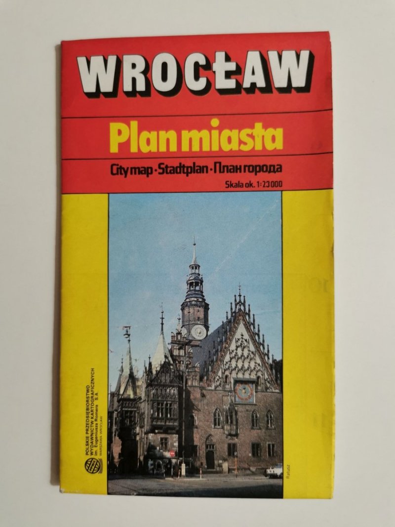 WROCŁAW. PLAN MIASTA 1: 23 000 1992