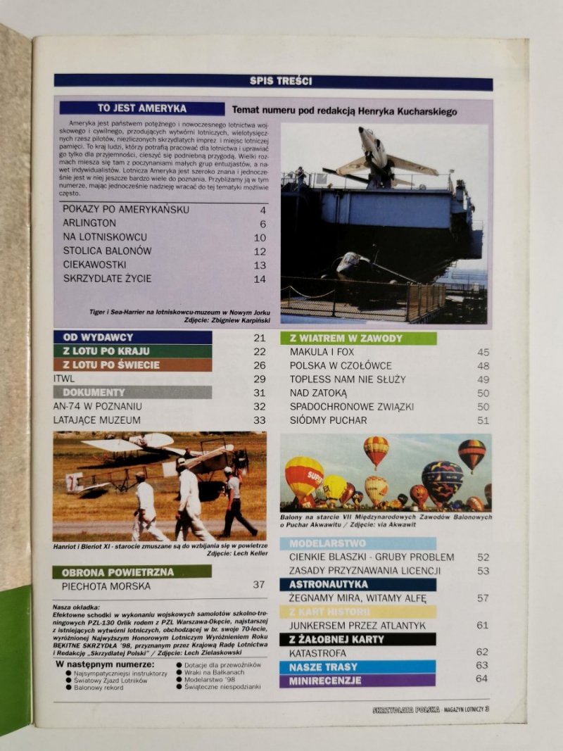 SKRZYDLATA POLSKA NR 11/1998 LISTOPAD