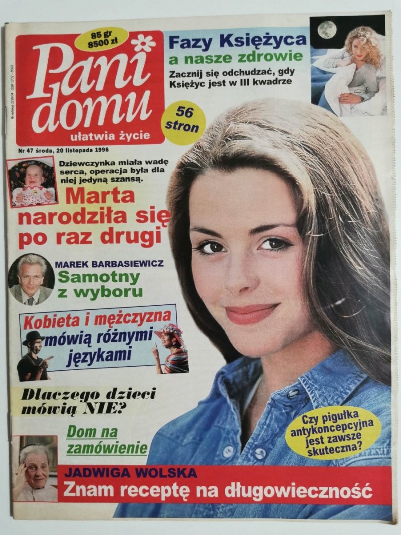 PANI DOMU NR 47 ŚRODA 20 LISTOPADA 1996