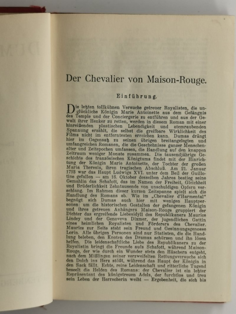 DER CHEVALIER VON MAISON-ROUGE - Alexander Dumas