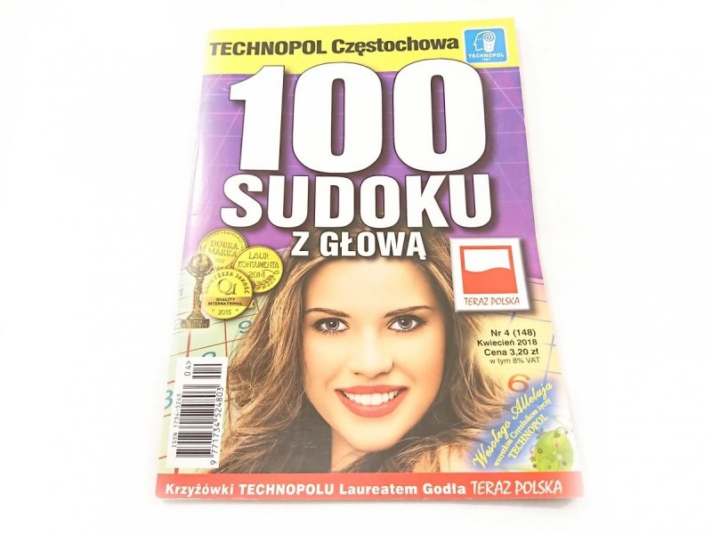 100 SUDOKU Z GŁOWĄ NR 4 (148) KWIECIEŃ 2018