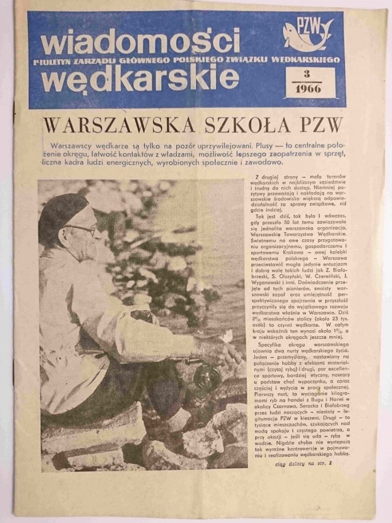 WIADOMOŚCI WĘDKARSKIE NR 3 1966