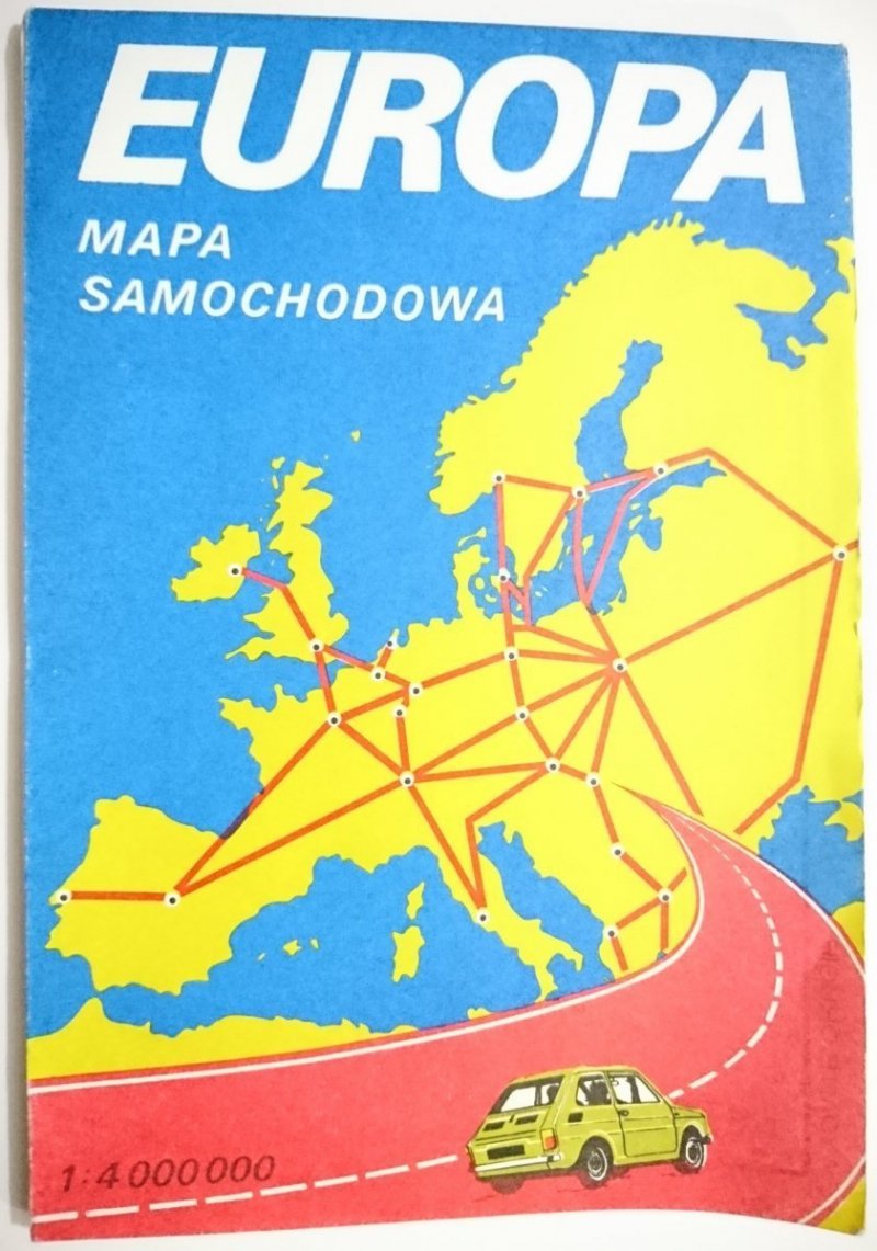 EUROPA. MAPA SAMOCHODOWA 