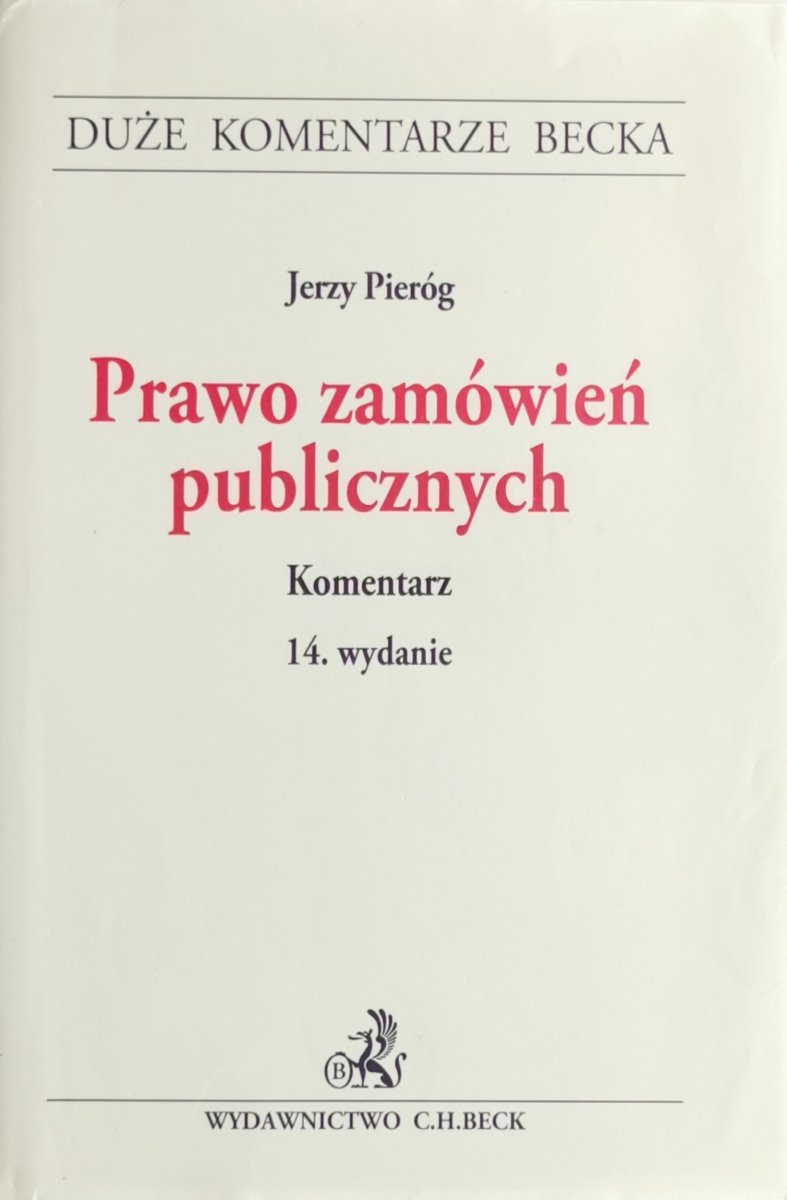 PRAWO ZAMÓWIEŃ PUBLICZNYCH - Jerzy Pieróg 2017