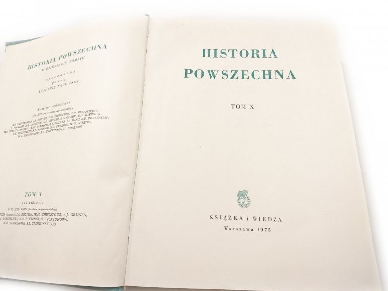 HISTORIA POWSZECHNA TOM X 1975