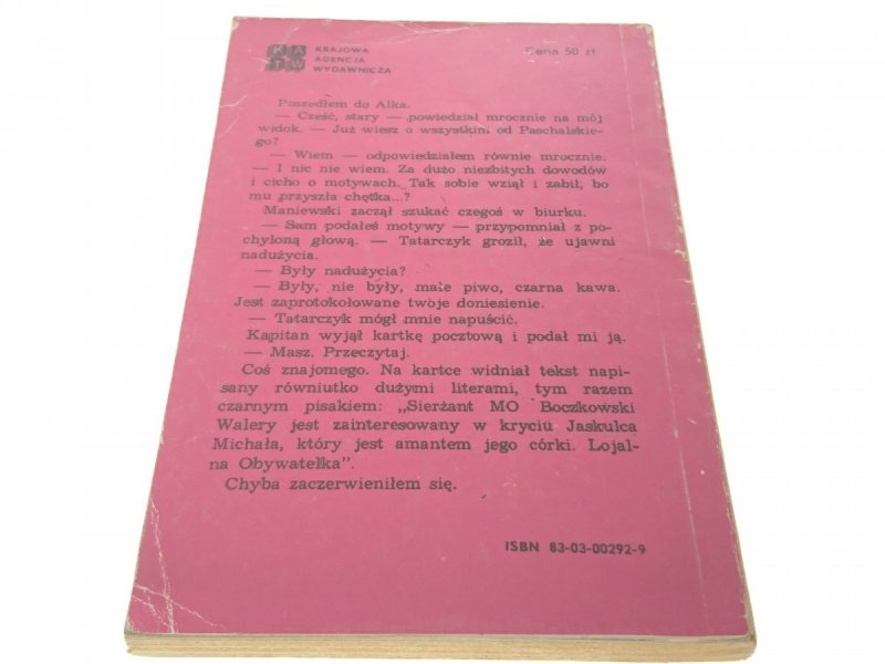 GDZIE BĘDĘ TAK POTRZEBNY - J. S. Znamierowski 1983