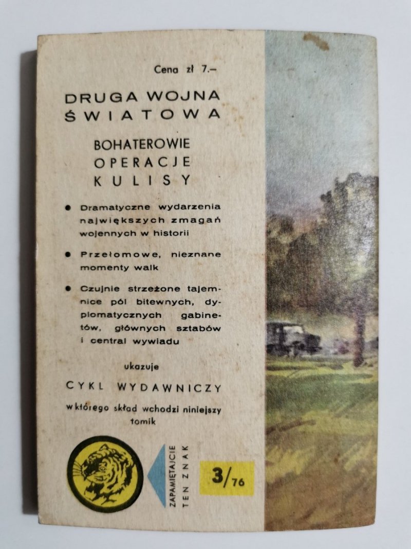 ŻÓŁTY TYGRYS: W POMORSKIEJ GARDZIELI - Kazimierz Sławiński 1976