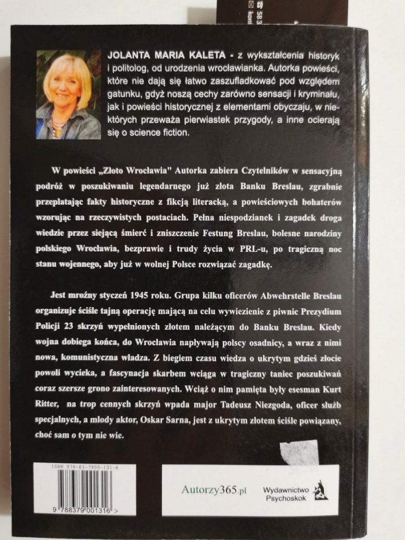 ZŁOTO WROCŁAWIA - Jolanta Maria Kaleta 
