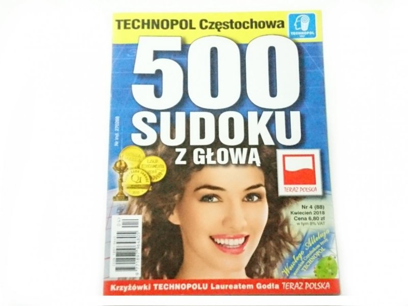 500 SUDOKU Z GŁOWĄ NR 4 (88) KWIECIEŃ 2018