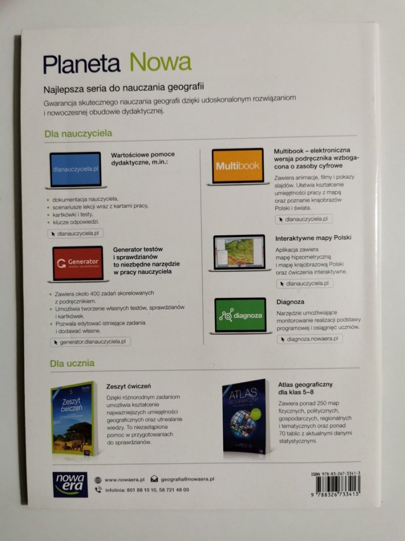 KSIĄŻKA NAUCZYCIELA. MATERIAŁY DYDAKTYCZNE DO GEOGRAFII 5 