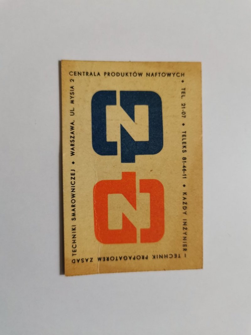 KALENDARZYK 1973 TERMINARZ TECHNIKA. CENTRALA PRODUKTÓW NAFTOWYCH