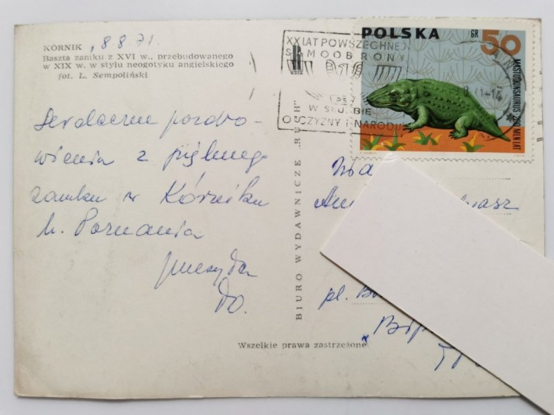 KÓRNIK. BASZTA ZAMKU Z XVI w. FOT. SEMPOLIŃSKI