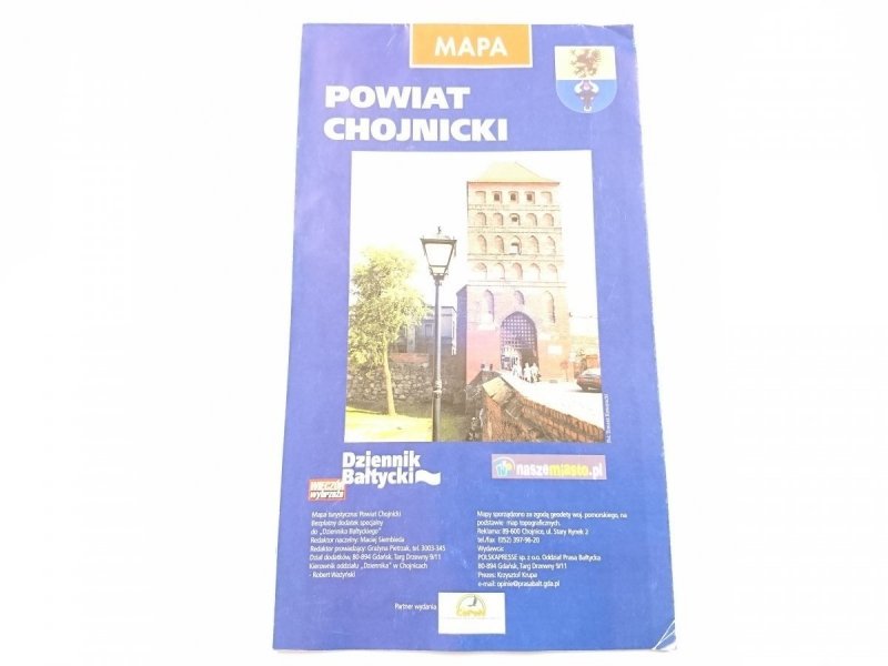 POWIAT CHOJNICKI. MAPA Z OGŁOSZENIAMI