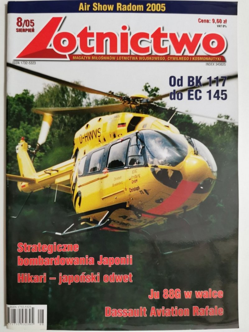 LOTNICTWO 8/05 SIERPIEŃ OD BK 117 DO EC 145 