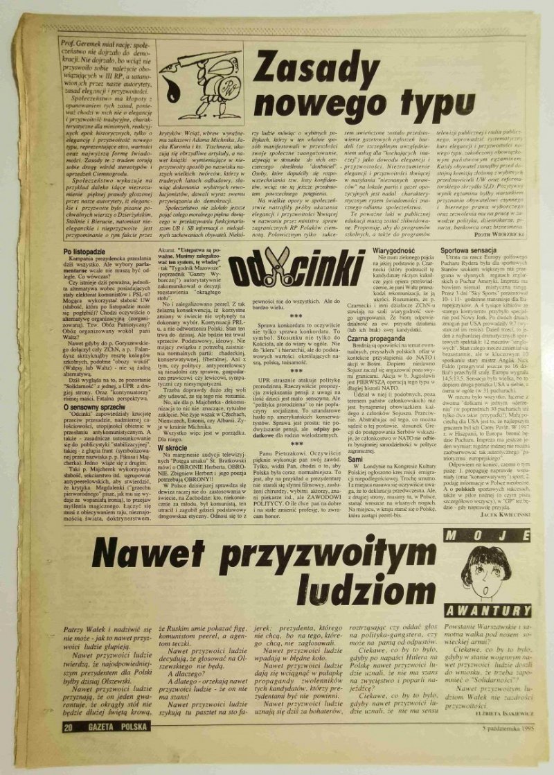 GAZETA POLSKA TYGODNIK NR 40 (116) 5 PAŹDZIERNIKA 1995 r.