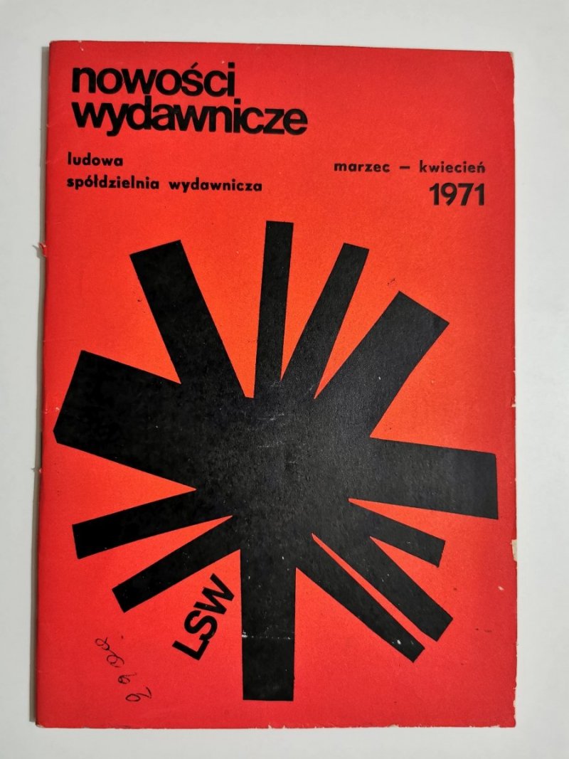 NOWOŚCI WYDAWNICZE MARZEC-KWIECIEŃ 1971 