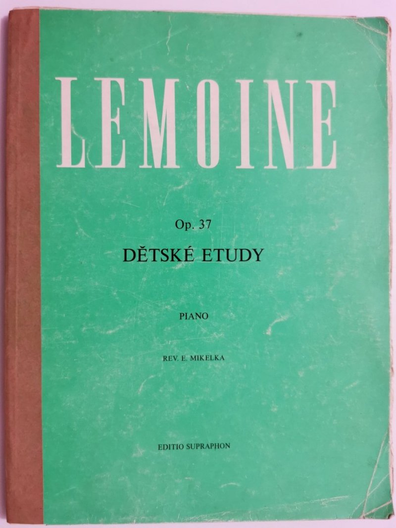 LEMOINE OP. 37 DETSKE ETUDY PIANO 1986
