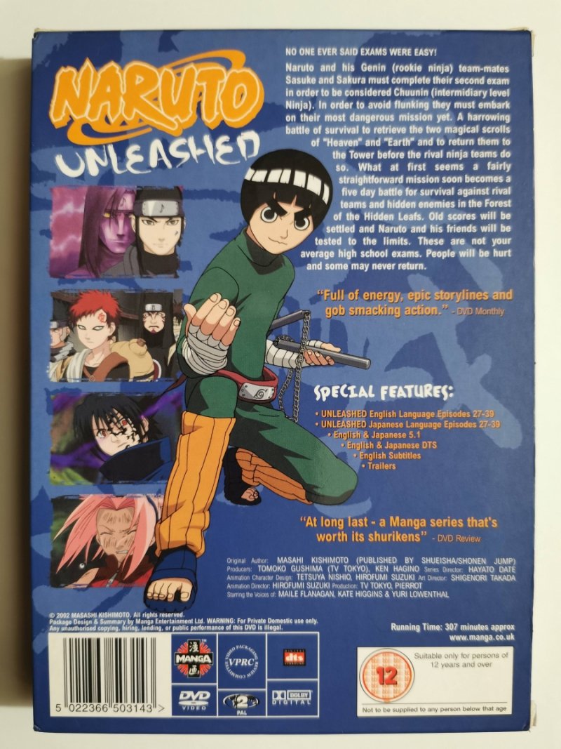 DVD. SERIES 2:1 NARUTO UNLEASHED