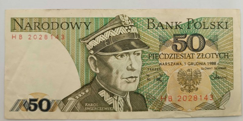 PIĘĆDZIESIĄT ZŁOTYCH HB 2028143