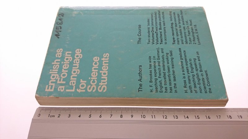 ENGLISH AS A FOREIGN LANGUAGE FOR SCIENCE VOL. 1