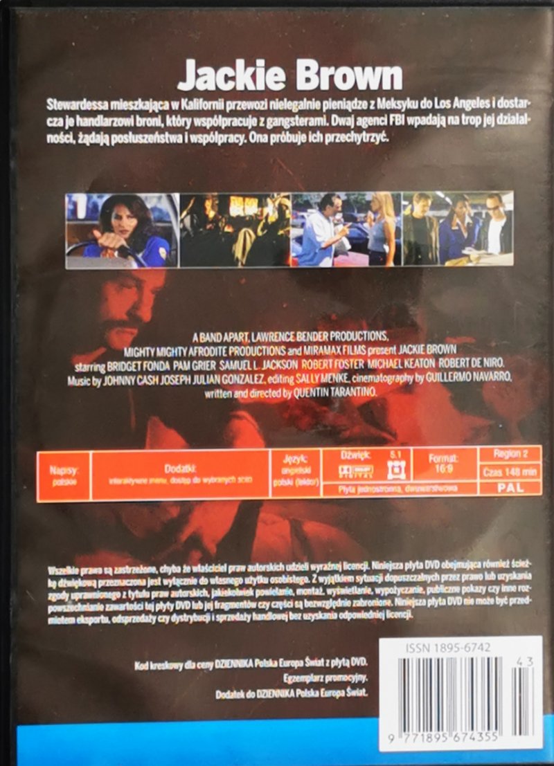 DVD. JACKIE BROWN - TARANTINO