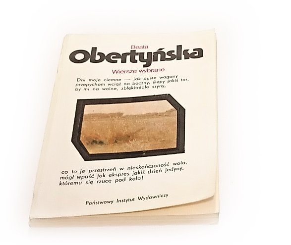 WIERSZE WYBRANE - Beata Obertyńska 1983
