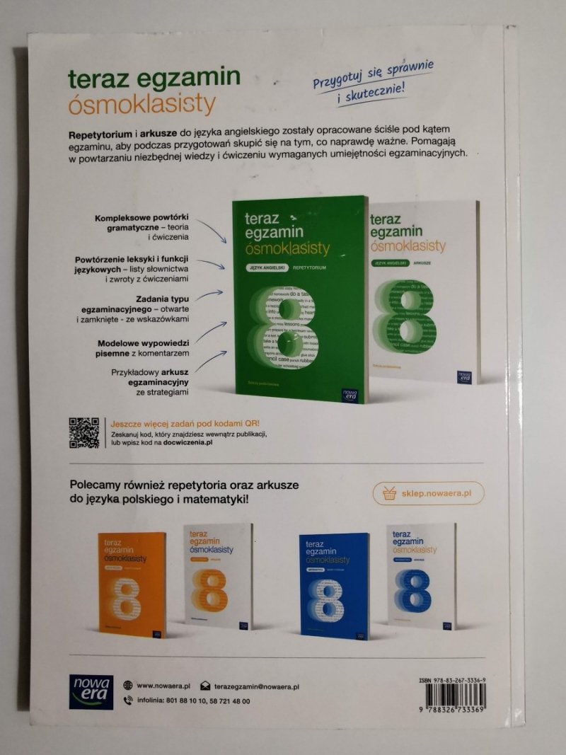TERAZ EGZAMIN ÓSMOKLASISTY. JĘZYK ANGIELSKI REPETYTORIUM 2018