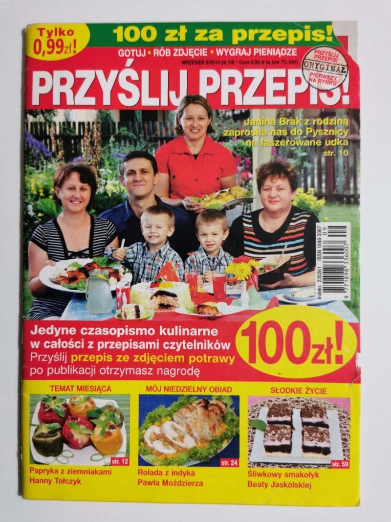 PRZYŚLIJ PRZEPIS! WRZESIEŃ 9/2010 (NR 34)
