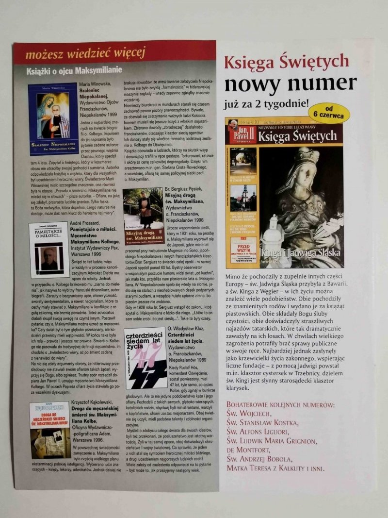 JAN PAWEŁ II KOLEKCJA KSIĘGA ŚWIĘTYCH NR 29 (4)
