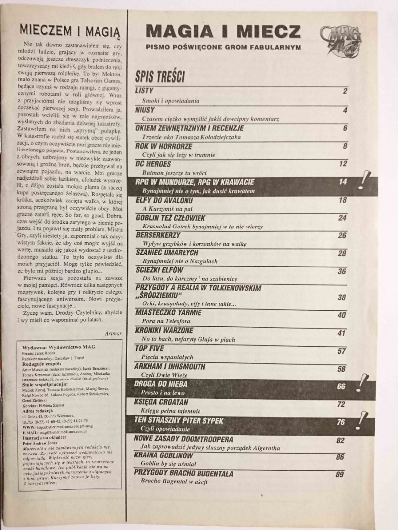 MAGIA I MIECZ NR 11 (35) / 96