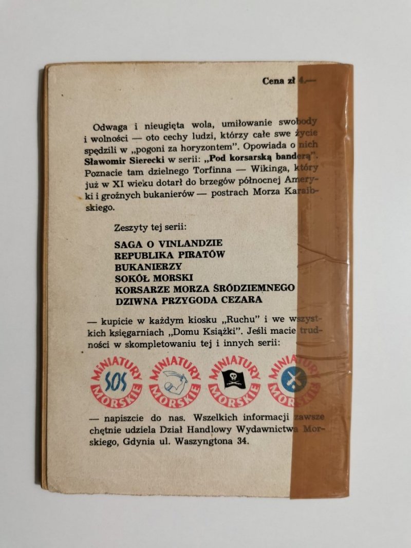 MINIATURY MORSKIE. BÓJ O WYSPY MGIEŁ - Jan Piwowoński 1959