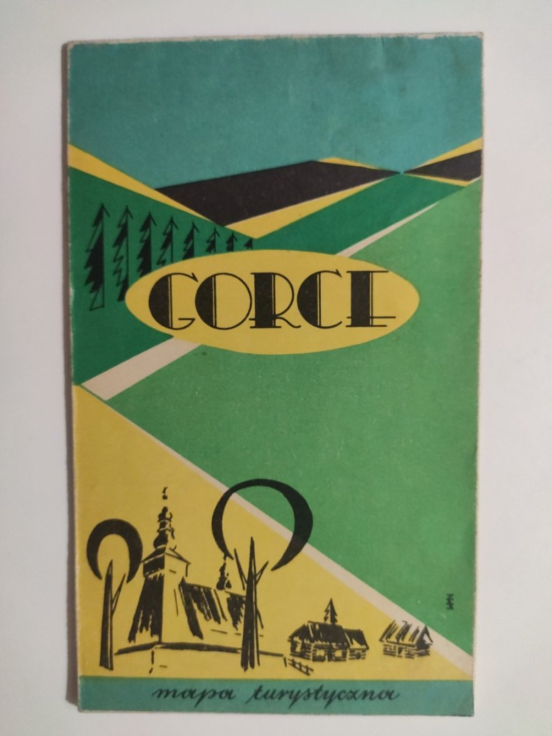 GORCE MAPA TURYSTYCZNA 1968