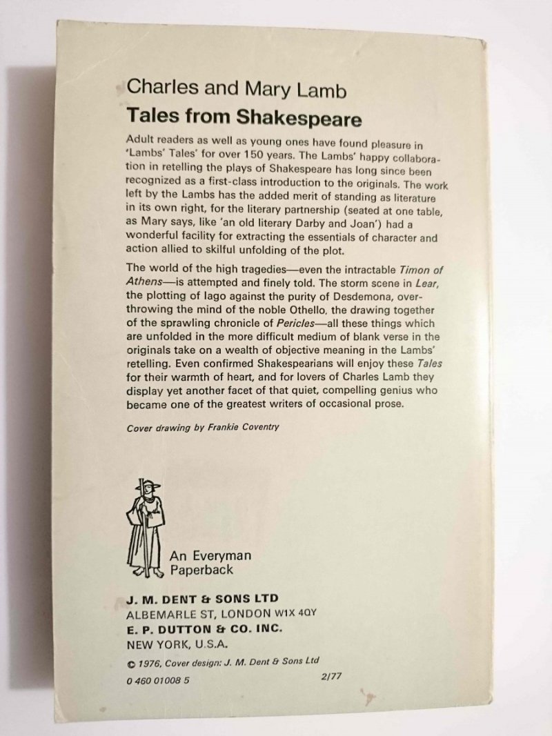 TALES FROM SHAKESPEARE - Charles and Mary Lamb 