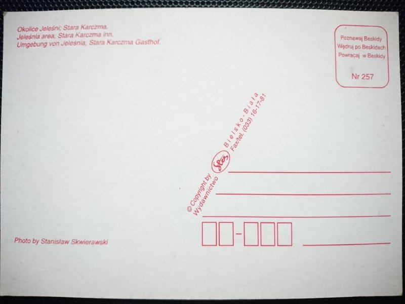 JELEŚNIA. OKOLICE JELEŚNI; STARA KARCZMA FOT. SKWIERAWSKI