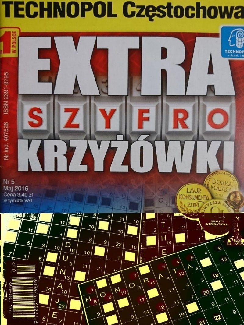 EXTRA SZYFRO KRZYŻÓWKI 5-2016
