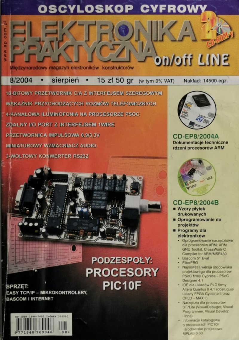 ELEKTRONIKA PRAKTYCZNA 8/2004 +2CD