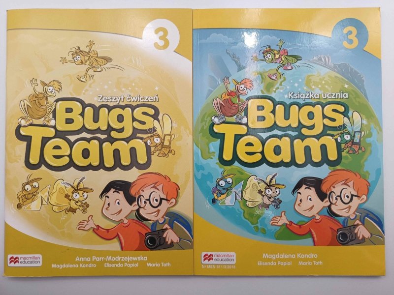 Bugs Team 3 Książka ucznia Magdalena Kondro + Bugs Team 3 Zeszyt ćwiczeń Anna Parr-Modrzejweska