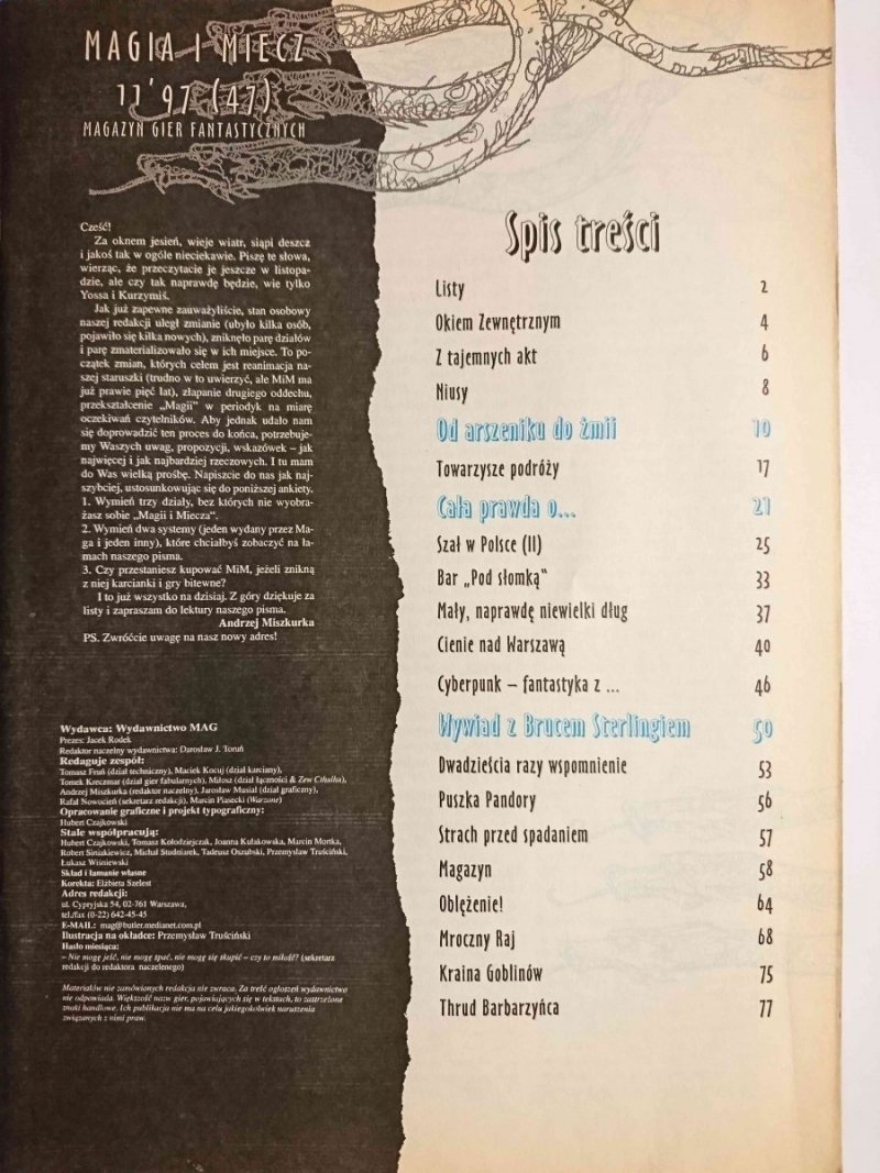 MAGIA I MIECZ NR 11'97 (47)
