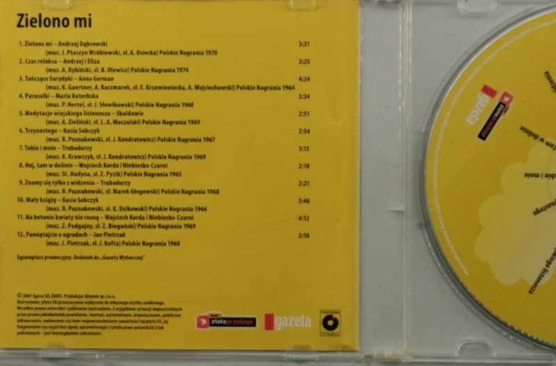 CD. ZŁOTE PRZEBOJE NAJPOPULARNIEJSZE PIOSENKI LAT 60., 70., 80.