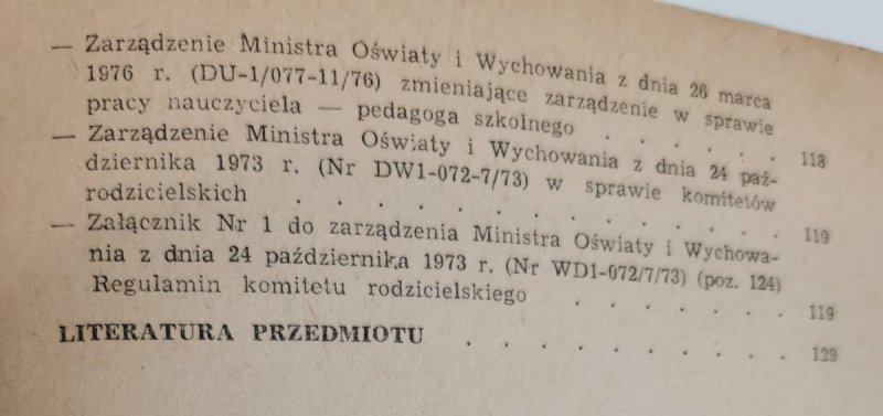 PRACA WYCHOWAWCY KLASY - Julian Radziewicz 1980