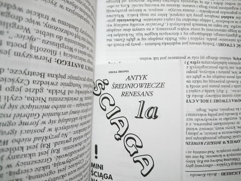 ŚCIĄGA 1a ANTYK ŚREDNIOWIECZE RENESANS 1998