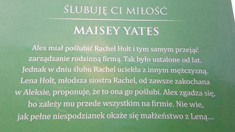 LATO W SZKOCJI; ŚLUBUJĘ CI MIŁOŚĆ - Lawrence 2015