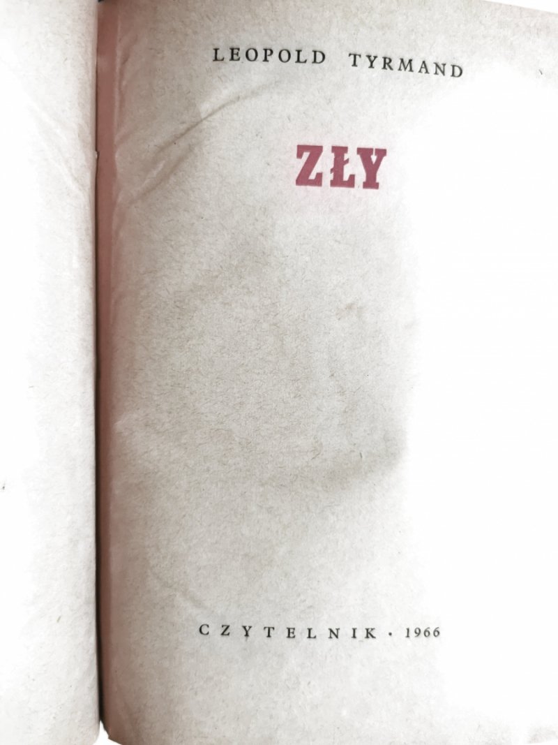 ZŁY - Leopold Tyrmand