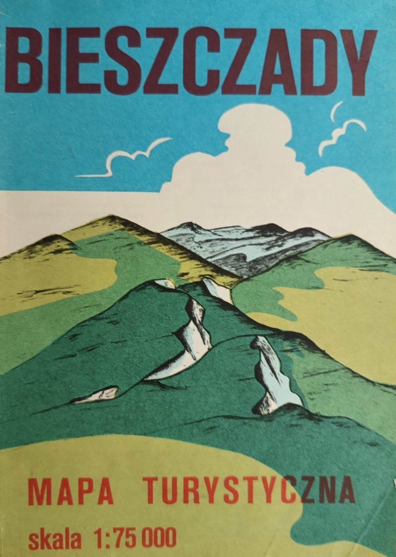 BIESZCZADY MAPA TURYSTYCZNA 1:75 000