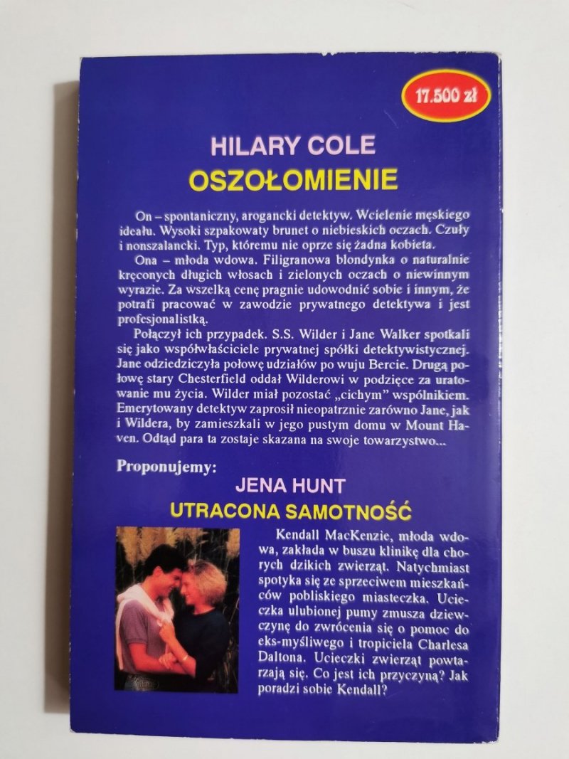 OSZOŁOMIENIE - Hilary Cole 1993