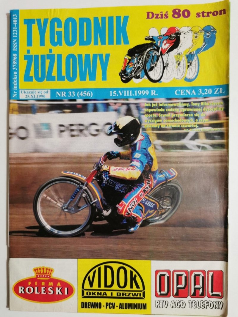 TYGODNIK ŻUŻLOWY NR 33 1999