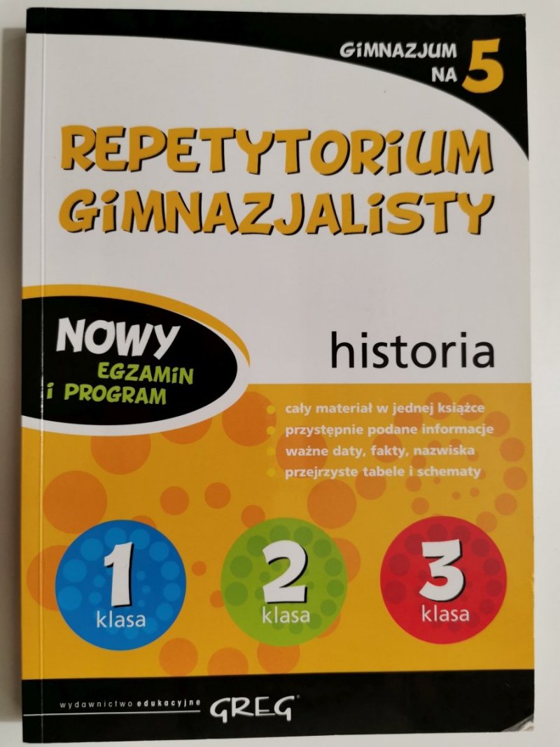 REPETYTORIUM GIMNAZJALISTY. HISTORIA - Agnieszka Chłosta-Sikorska 2013